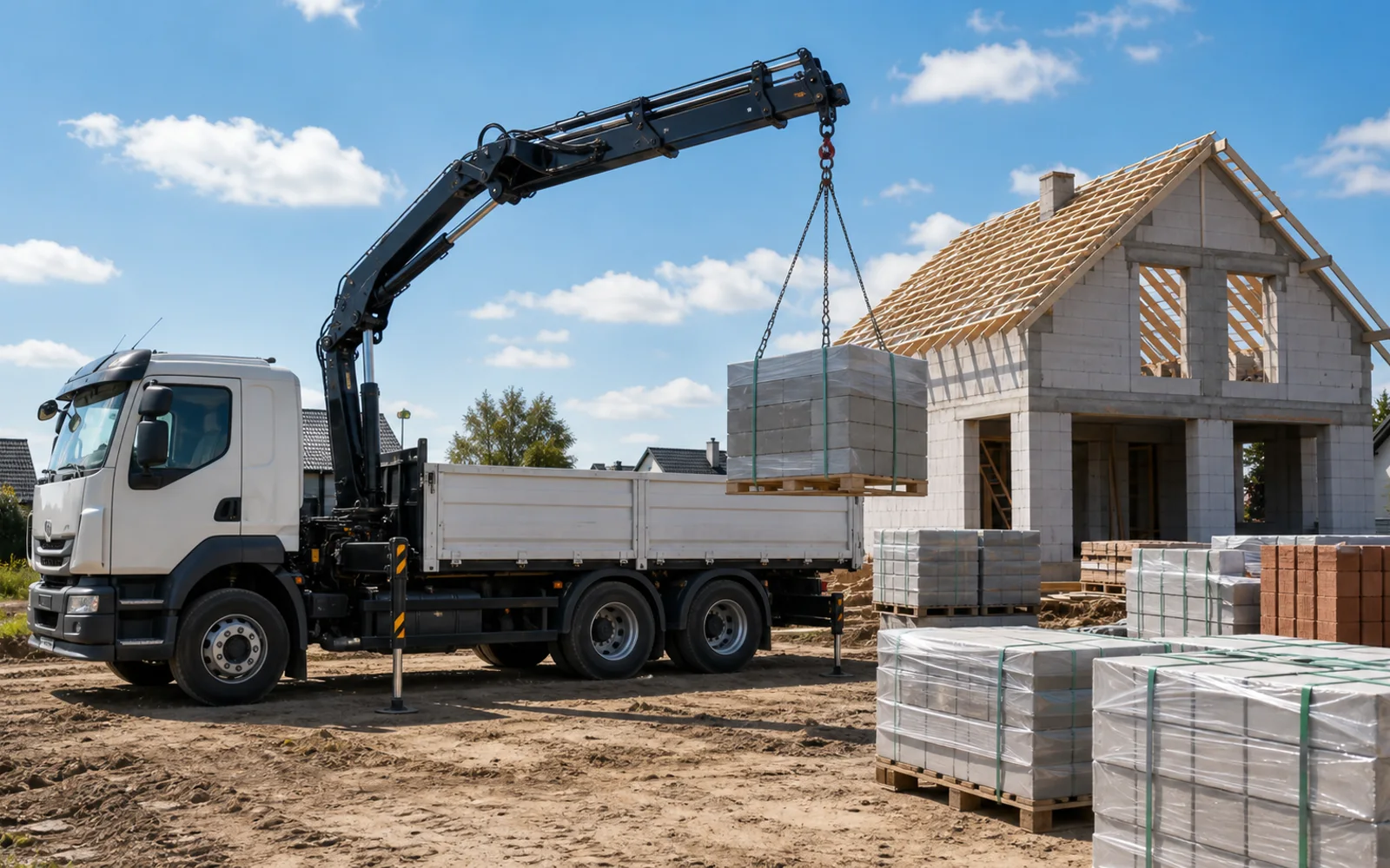 Transport HDS i dostawa materiałów budowlanych na plac budowy